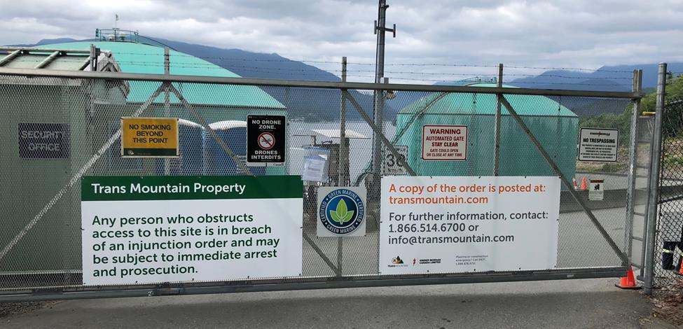 Trans Mountain - Signage at Terminals and Worksites